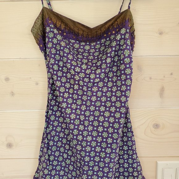 Beautiful silk and beaded top - Picture 1 of 4